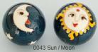 Therapy ball 40mm - Sun Moon #0043 - 2 ball set